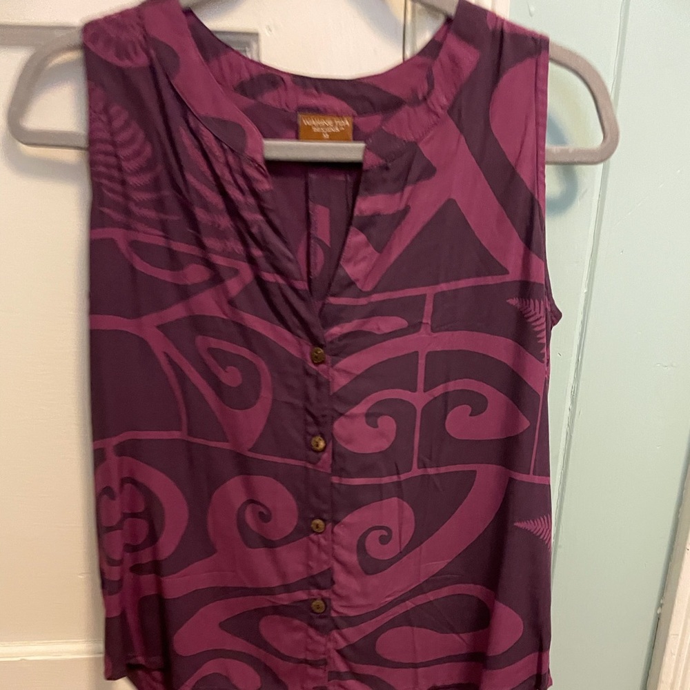 Purple Wahine toa Moani top